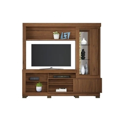 Estante Linea Brasil Bahia p/ tv Até 55 Nogueira Menor preço em Estante Linea Brasil Bahia p/ tv Até 55 Nogueira
