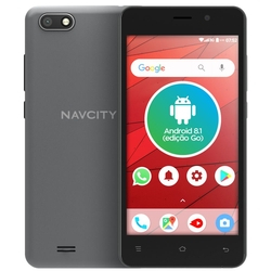 Menor preço em Celular Smartphone Navcity Tela 5" 8GB 5MP Android Go Cinza