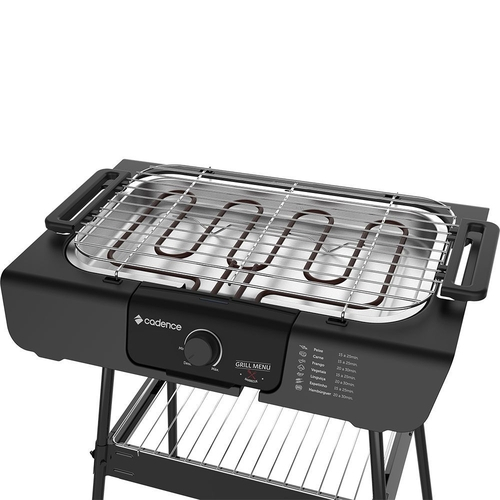 Churrasqueira Elétrica Cadence Grl860 Alta Grill Menu com Controle de Temperatura