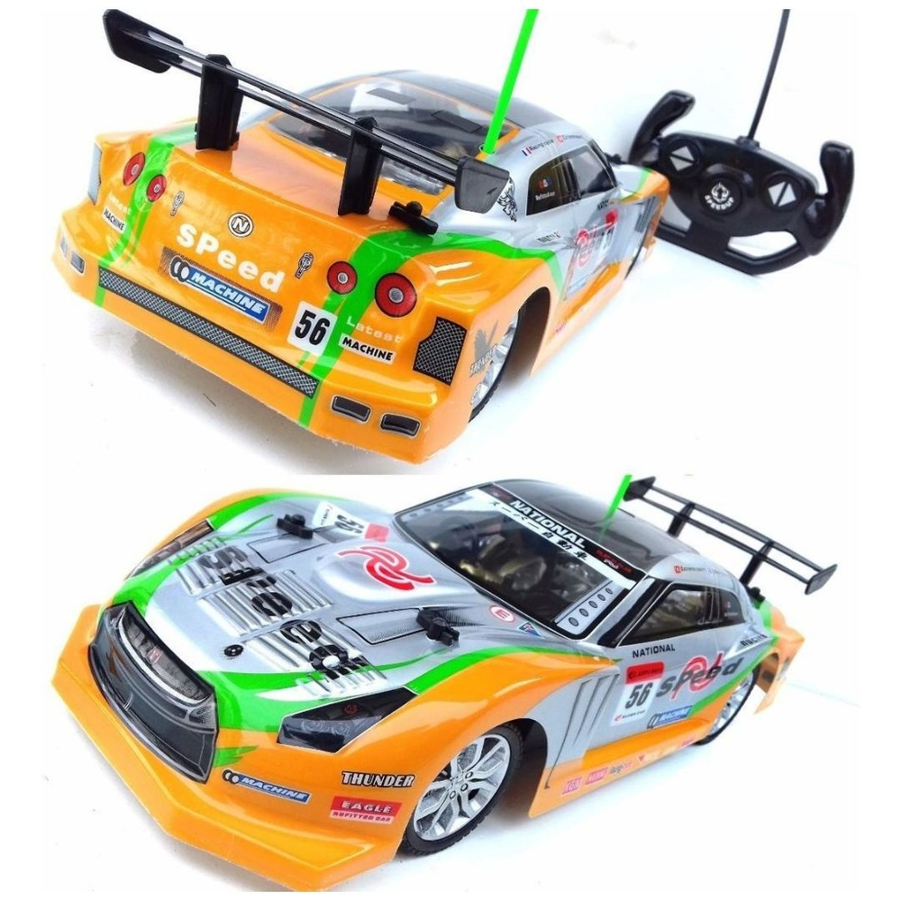 Carro R/c Drift Carrinho Controle Remoto Elétrico 33cm Pneus