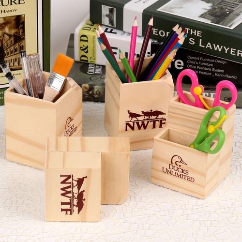 Wooden Pen Holder Pencil Case Office Staionary Organizer For Wooden Pen Holder Pencil Case Office