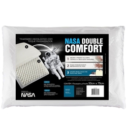 Travesseiro Fibrasca Nasa Double Comfort 3 50X70 - 4655 Menor preço em Travesseiro Fibrasca Nasa Double Comfort 3 50X70 - 4655