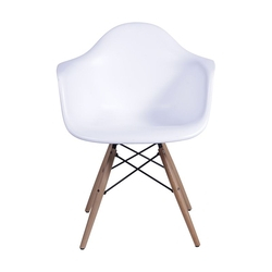 Cadeira Com Braco Dkr Eames Base Eiffel Madeira Branca Inovakasa Menor preço em Cadeira Com Braco Dkr Eames Base Eiffel Madeira Branca Inovakasa