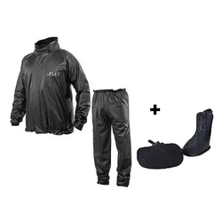 Combo Capa Roupa Chuva Vestimenta Vestuário Jaqueta Calça Delta Flex Pvc Preta Moto Motoqueiro + Polaina Galocha Bota é boa?