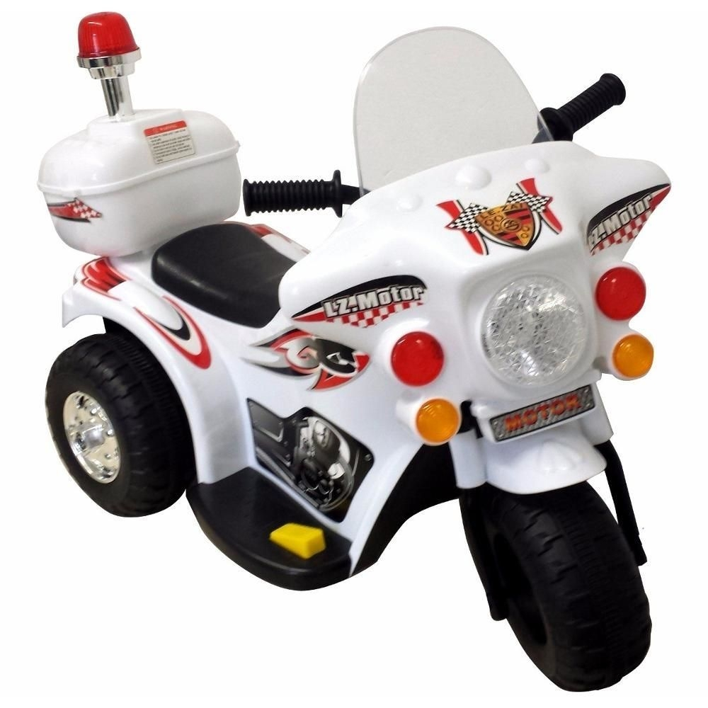 Mini Moto Eletrica Infantil Policia 6V 18W Importada