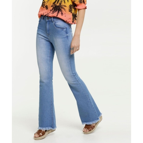 calça jeans feminina flare marisa