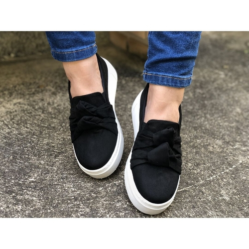 slip on solado preto