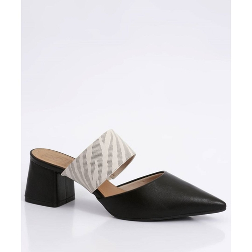 scarpin mule salto grosso