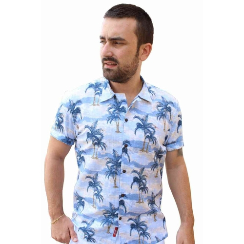 camisa estampa coqueiro