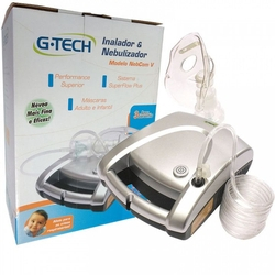 Inalador E Nebulizador Nebcom V Prata G-Tech Garantia 3 Anos Menor preço em Inalador E Nebulizador Nebcom V Prata G-Tech Garantia 3 Anos