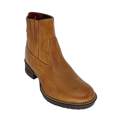 botina masculina caramelo