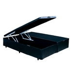 Cama Box Bau King Size Com Pistão Hidráulico Preto 1,93 X 2,03
