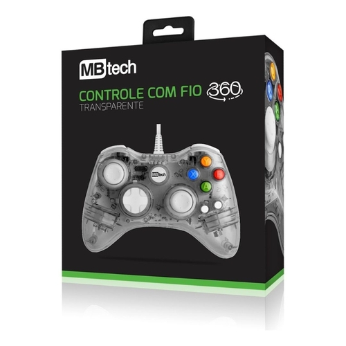 Controle Joystick Xbox 360 c/ Fio com Preço Imbatível - SempreTech