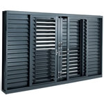 Janela Veneziana Multiflex Sasazaki Silenfort sem Grade 6 Folhas 1,00mx2,00x16cm