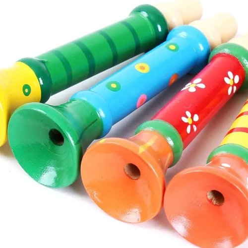 Baby wooden flute whistle toys educational toys kids musical instrumentS PLUS