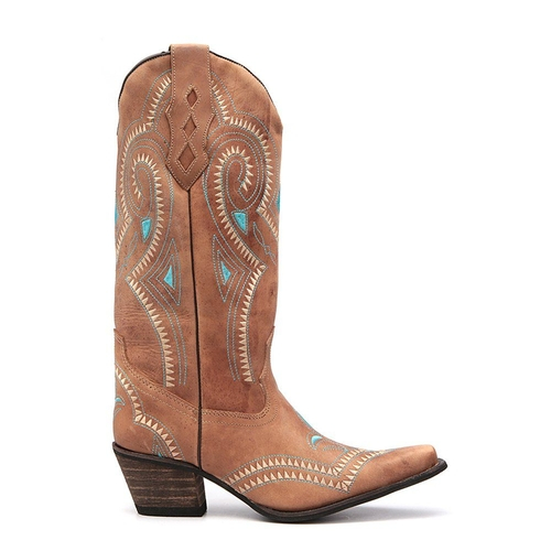 bota bege feminina