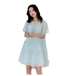 Estilo coreano Com Decote Em V Vestido de Chiffon Maternidade Plus Size Manga Curta Com Decote Em V Mulheres Grávidas Chiffon Vestido Solto Roupas Por Atacado Estilo coreano Com Decote Em V Vestido de Chiffon Maternidade Plus Size Manga Curta Com Decote Em V Mulheres Grávidas Chiffon Vestido Solto Roupas Por Atacado