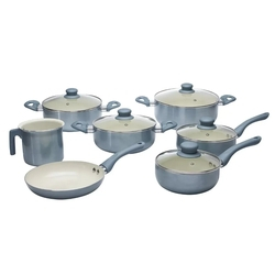 Conjunto de Panelas Casa Ambiente Genebra 7 Peças Revestimento Cerâmica - AL039 Menor preço em Conjunto de Panelas Casa Ambiente Genebra 7 Peças Revestimento Cerâmica - AL039