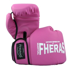 Kit Boxe Muay Thai Fheras Luva Bandagem Bucal 8oz Rosa Promoção Menor preço em Kit Boxe Muay Thai Fheras Luva Bandagem Bucal 8oz Rosa Promoção