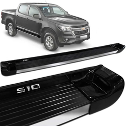 Estribo Lateral S10 CD 2012 a 2020 Preto Personalizado Menor preço em Estribo Lateral S10 CD 2012 a 2020 Preto Personalizado