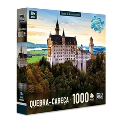 Quebra Cabeça 1000 Peças Castelo de Neuschwanstein Toyster Menor preço em Quebra Cabeça 1000 Peças Castelo de Neuschwanstein Toyster