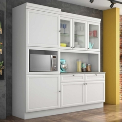 Cozinha Compacta Loft Americano 7 Portas 2 Gaveta - Branco - Nesher Menor preço em Cozinha Compacta Loft Americano 7 Portas 2 Gaveta - Branco - Nesher