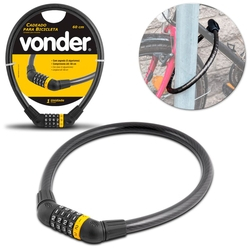 Cadeado Antifurto Para Bicicleta Vonder Trava Tranca Para Bike com Senha em Cabo de Aço é boa?