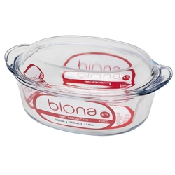 Assadeira De Vidro Oval C/ Tampa 4,7l - Oxford Biona Menor preço em Assadeira De Vidro Oval C/ Tampa 4,7l - Oxford Biona