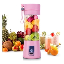 Mini Liquidificador Portatil Com Bateria Recarregavel Eletrico Para Sucos Vitaminas Shakes - ROSA - PRINCIPAL é boa?
