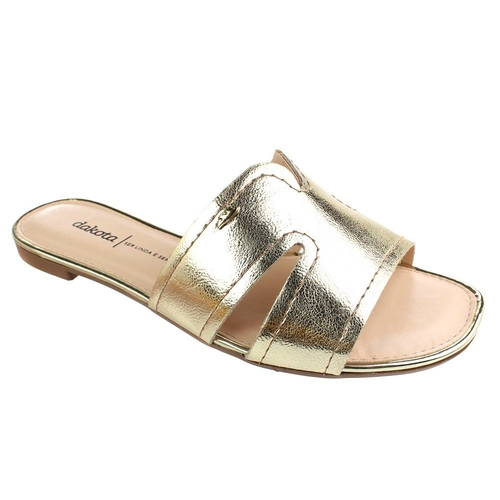 tamanco dakota dourado