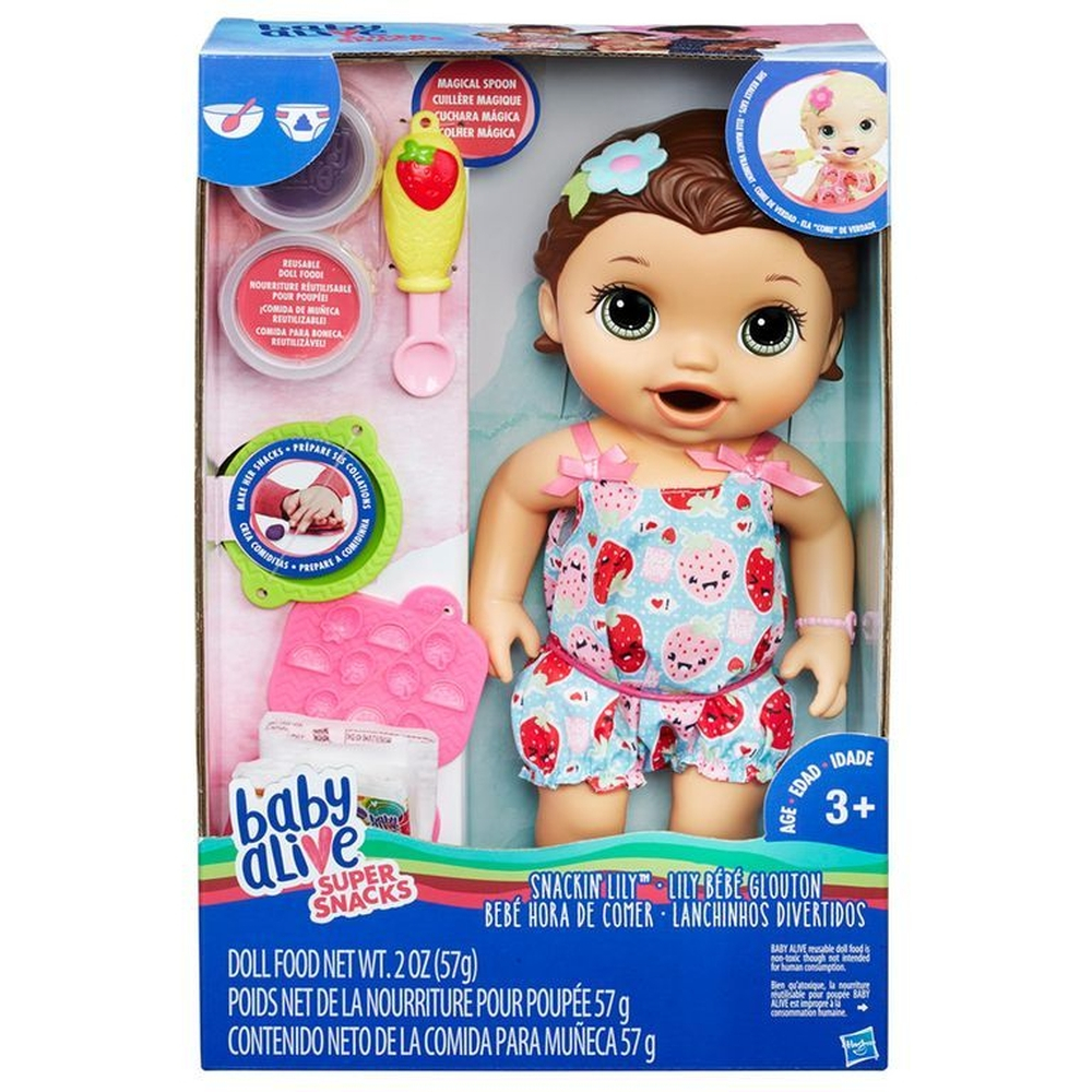 Baby Alive Super Snack Lanchinhos Divertidos Morena - Hasbro em Promoção na  Americanas