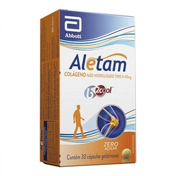 Aletam Colágeno Tipo 2 40mg c/ 30 Cápsulas Menor preço em Aletam Colágeno Tipo 2 40mg c/ 30 Cápsulas