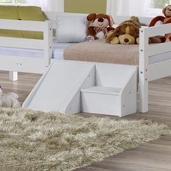 Mini Escadinha Com Escorregador Em Mdf/laca Branco - Para Mini Cama Prime Casatema Menor preço em Mini Escadinha Com Escorregador Em Mdf/laca Branco - Para Mini Cama Prime Casatema