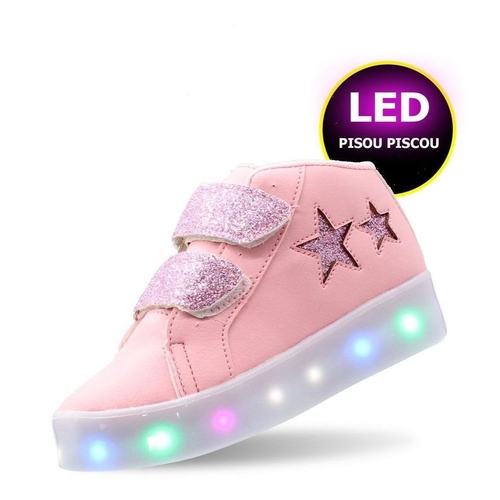 bota infantil com luz
