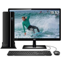Computador Desktop Completo EasyPC Compact C6 Intel Core i3 4GB HD 500GB Monitor 19.5" LED HDMI mouse e teclado Menor preço em Computador Desktop Completo EasyPC Compact C6 Intel Core i3 4GB HD 500GB Monitor 19.5" LED HDMI mouse e teclado