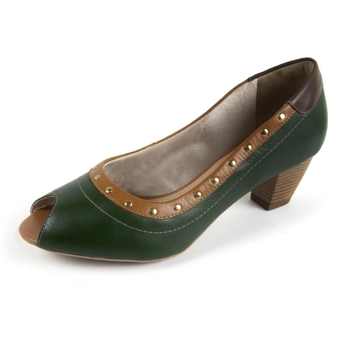 sapato feminino verde