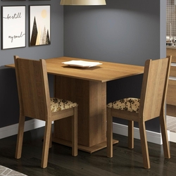 Conjunto Sala de Jantar Madesa Mel Mesa Tampo de Madeira com 2 Cadeiras é boa?