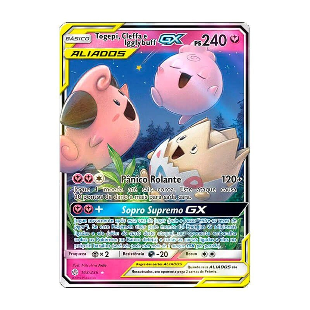 Pokémon TCG: Togepi, Cleffa e Igglybuff GX (143/236) - SM12