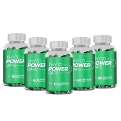 Phyto Power Caps - Kit 5 Unidades Menor preço em Phyto Power Caps - Kit 5 Unidades