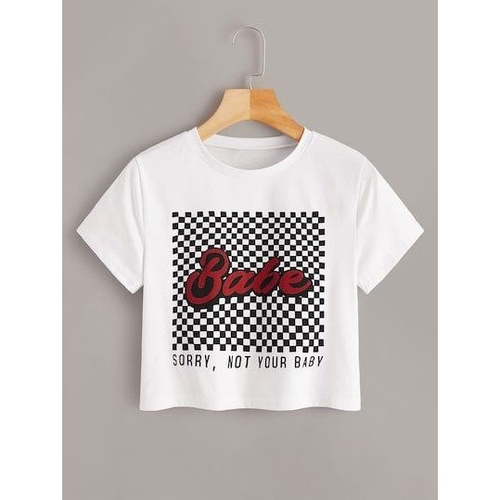 Camiseta cropped tumblr Clearance