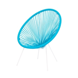 Cadeira Acapulco Oval PVC Base Ferro Pintado Azul é boa?