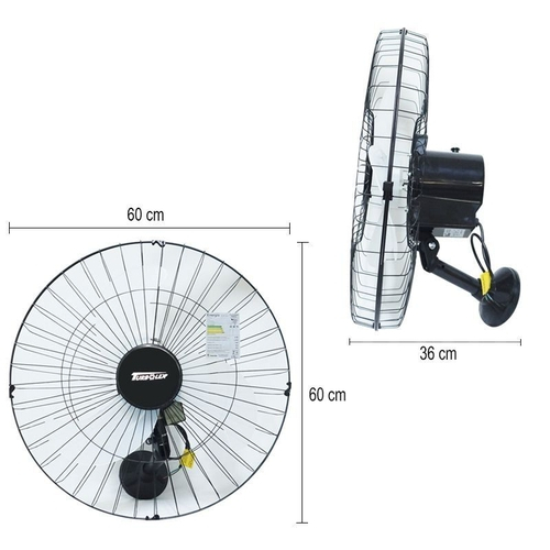 Ventilador Coluna 60cm Bivolt 200W Industrial Turbo Turbão 3 Pás Grade 120  Fios GF Vitalex Preto - Ventilador - Magazine Luiza