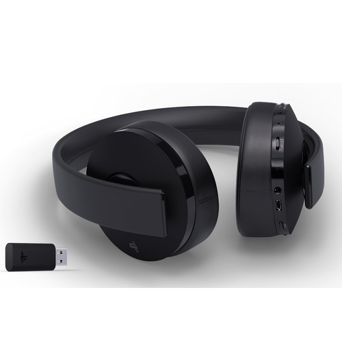 Fone Headset Gold Wireless 7.1 Surround PS4/PS3/PS Vita Black Fortnite