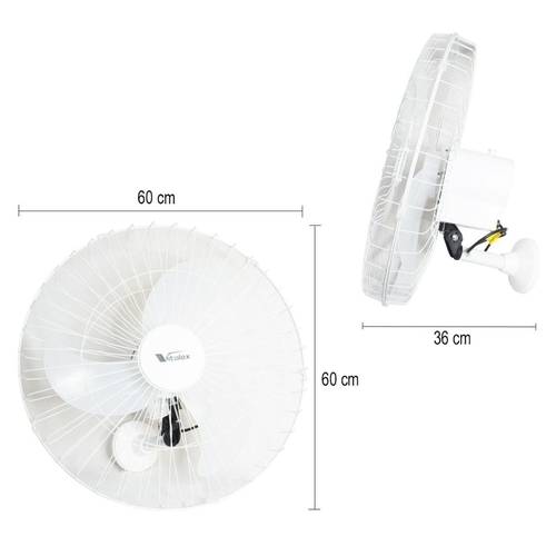 Ventilador Parede 60cm 200W Industrial Turbo Turbão 3 Pás Grade 40 Fios ga  Vitalex Preto na Americanas Empresas