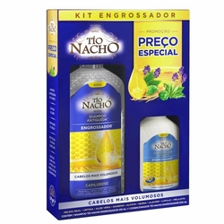 Tio Nacho Kit Engrossador Shampoo 415ml +Condicionador 200ml Menor preço em Tio Nacho Kit Engrossador Shampoo 415ml +Condicionador 200ml