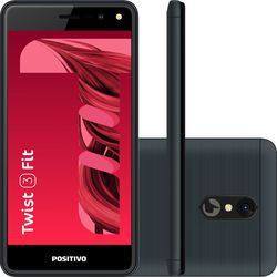 Smartphone Positivo Twist 3 Fit S509C Dual Chip Android Tela 5" Quad Core 32GB Câmera 5MP- Grafite Menor preço em Smartphone Positivo Twist 3 Fit S509C Dual Chip Android Tela 5" Quad Core 32GB Câmera 5MP- Grafite