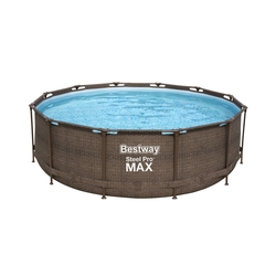 Piscina Estrutural 9.150l Circular Deluxe 3,66m x 1,00m com Filtro 2.006L/H 220v Bestway Menor preço em Piscina Estrutural 9.150l Circular Deluxe 3,66m x 1,00m com Filtro 2.006L/H 220v Bestway