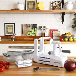 Fatiador Espiral com 5 Lâminas Branco com Cinza - La Cuisine é boa?