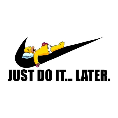 Camiseta Just Do It Later Homer Simpson Feminina Nas Americanas