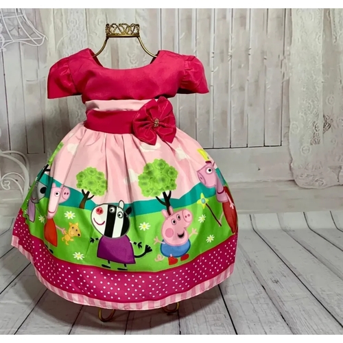 vestido da peppa para aniversario